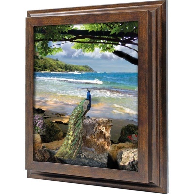  Ключница Павлин у моря, Бронза, 20x25 см фото в интернет-магазине