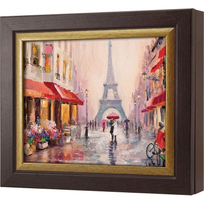  Ключница Влюблённые под зонтом в Париже, Турмалин/Золото, 20x25 см фото в интернет-магазине