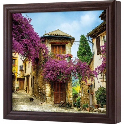  Ключница Цветущая улочка , Обсидиан, 30x30 см фото в интернет-магазине