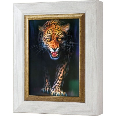  Ключница Леопард, Жемчуг/Золото, 13x18 см фото в интернет-магазине