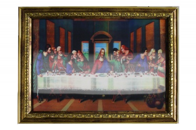  3D Картина Иисус и 12 апостолов, 40x30 фото в интернет-магазине