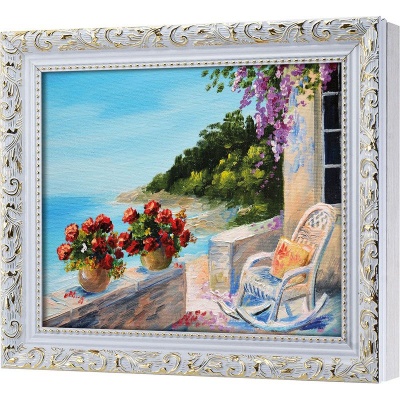  Ключница Солнечный пейзаж Греции, Алмаз, 20x25 см фото в интернет-магазине