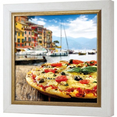  Ключница Итальянская пицца, Жемчуг/Золото, 30x30 см фото в интернет-магазине