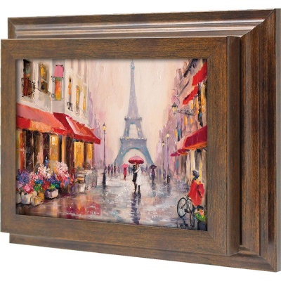  Ключница Влюблённые под зонтом в Париже, Бронза, 13x18 см фото в интернет-магазине