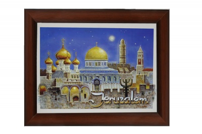  Репродукция в багете Ирусалим, 40x34 фото в интернет-магазине