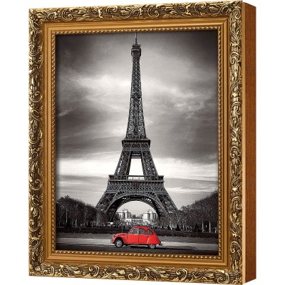  Ключница Эйфелева башня и красный автомобиль, Цитрин, 20x25 см фото в интернет-магазине