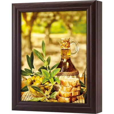  Ключница Натюрморт с оливками, Обсидиан, 20x25 см фото в интернет-магазине
