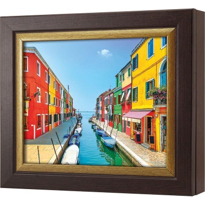  Ключница Венеция. Канал острова Бурано, Турмалин/Золото, 20x25 см фото в интернет-магазине