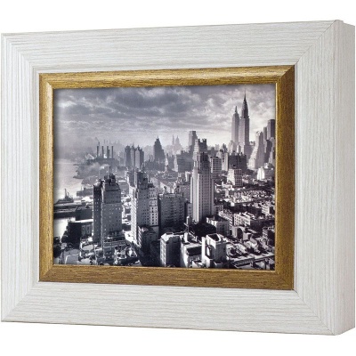  Ключница Нью-Йорк. Небоскребы 1931, Жемчуг/Золото, 13x18 см фото в интернет-магазине