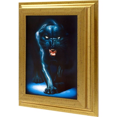  Ключница Пантера, Золото, 13x18 см фото в интернет-магазине