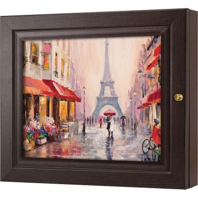  Ключница Влюблённые под зонтом в Париже, Турмалин, 20x25 см фото в интернет-магазине