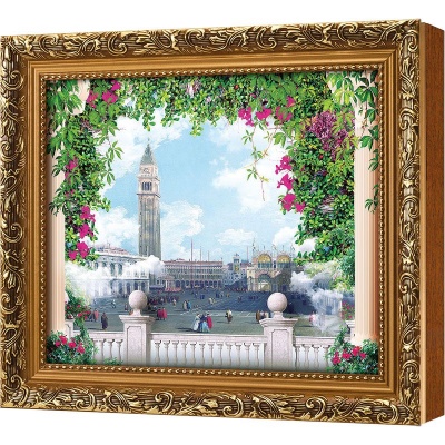  Ключница Старый город в цветах, Цитрин, 20x25 см фото в интернет-магазине