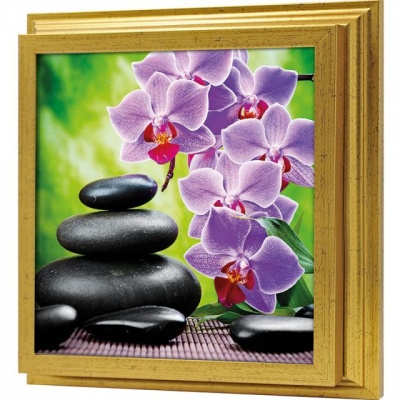  Ключница Мир орхидеи, Золото, 30x30 см фото в интернет-магазине