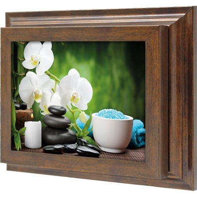  Ключница Гармония орхидей, Бронза, 13x18 см фото в интернет-магазине