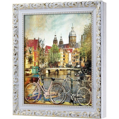 Ключница Велопрогулка по Амстердаму, Алмаз, 20x25 см фото в интернет-магазине