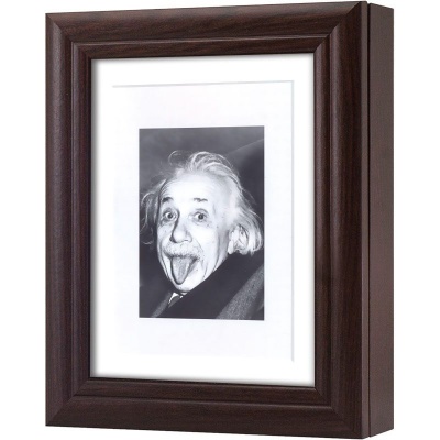  Ключница Альберт Эйнштейн 2, Обсидиан, 13x18 см фото в интернет-магазине