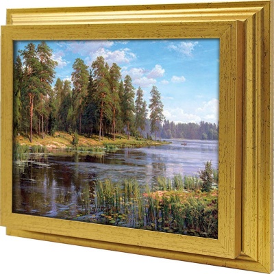  Ключница Лесное озеро, Золото, 20x25 см фото в интернет-магазине
