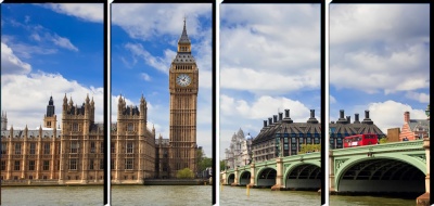  Модульная картина Достопримечательности Лондона, А17 фото в интернет-магазине