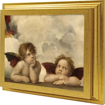  Ключница "Микеланджело. Ангелы", Золото, 25х20 см фото в интернет-магазине