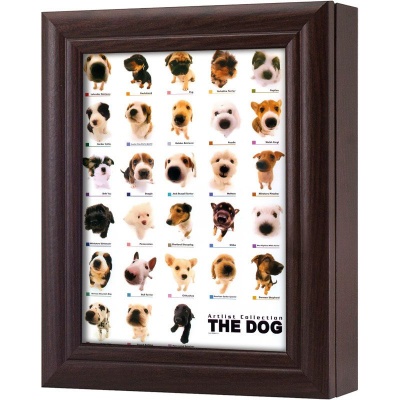  Ключница Собаки, Обсидиан, 13x18 см фото в интернет-магазине