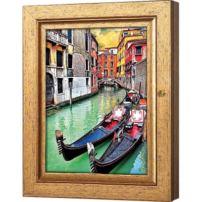  Ключница Гондолы на канале в Венеции, Авантюрин, 20x25 см фото в интернет-магазине