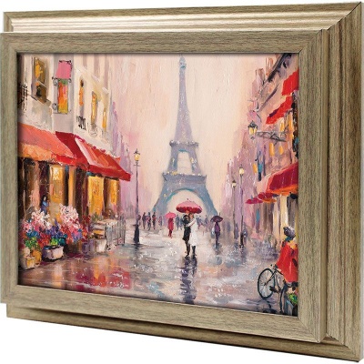  Ключница Влюблённые под зонтом в Париже, Антик, 20x25 см фото в интернет-магазине