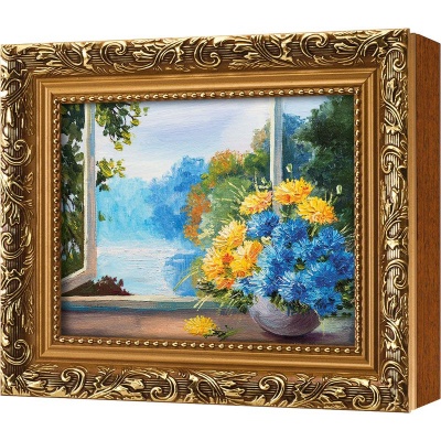  Ключница Солнечный пейзаж с цветами, Цитрин, 13x18 см фото в интернет-магазине