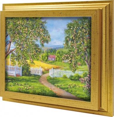 Ключница Яблочный сад, Золото, 20x25 см фото в интернет-магазине