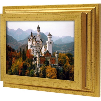  Ключница Замок Neuschwanstein, Золото, 13x18 см фото в интернет-магазине