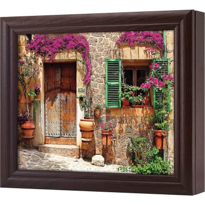  Ключница Старая испанская улочка, Обсидиан, 20x25 см фото в интернет-магазине