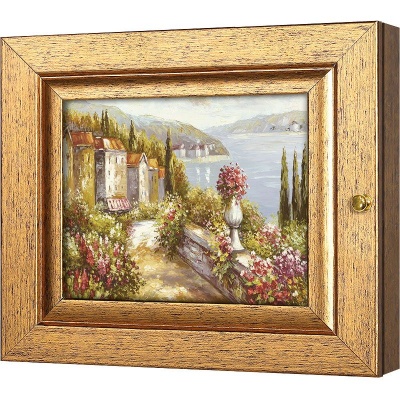  Ключница Пейзаж Тосканы, Авантюрин, 13x18 см фото в интернет-магазине