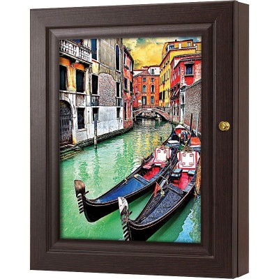  Ключница Гондолы на канале в Венеции, Турмалин, 20x25 см фото в интернет-магазине