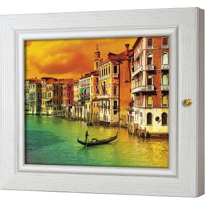  Ключница Восхитительная Венеция на заре, Жемчуг, 20x25 см фото в интернет-магазине