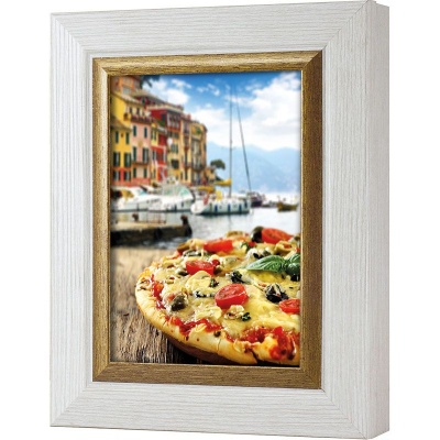  Ключница Итальянская пицца, Жемчуг/Золото, 13x18 см фото в интернет-магазине