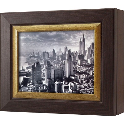  Ключница Нью-Йорк. Небоскребы 1931, Турмалин/Золото, 13x18 см фото в интернет-магазине