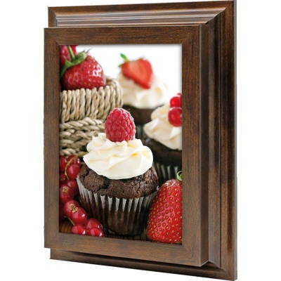  Ключница Шоколадный кекс с малиной, Бронза, 13x18 см фото в интернет-магазине