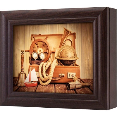  Ключница Морской натюрморт, Обсидиан, 13x18 см фото в интернет-магазине