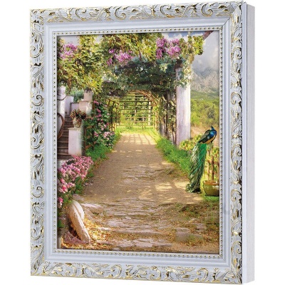  Ключница Павлин в саду, Алмаз, 20x25 см фото в интернет-магазине