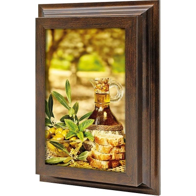  Ключница Натюрморт с оливками, Бронза, 11x20 см фото в интернет-магазине