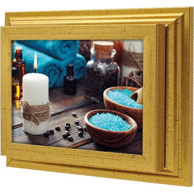  Ключница Морской спа, Золото, 13x18 см фото в интернет-магазине