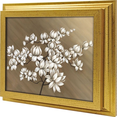  Ключница Цветы сакуры, Золото, 20x25 см фото в интернет-магазине