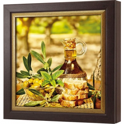  Ключница Натюрморт с оливками, Турмалин/Золото, 30x30 см фото в интернет-магазине