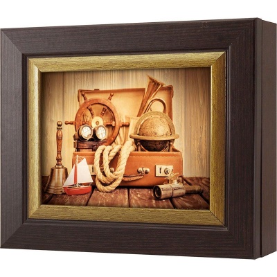  Ключница Морской натюрморт, Турмалин/Золото, 13x18 см фото в интернет-магазине