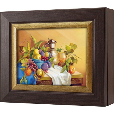  Ключница Садовые плоды, Турмалин/Золото, 13x18 см фото в интернет-магазине