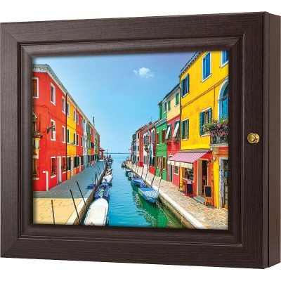  Ключница Венеция. Канал острова Бурано, Турмалин, 20x25 см фото в интернет-магазине