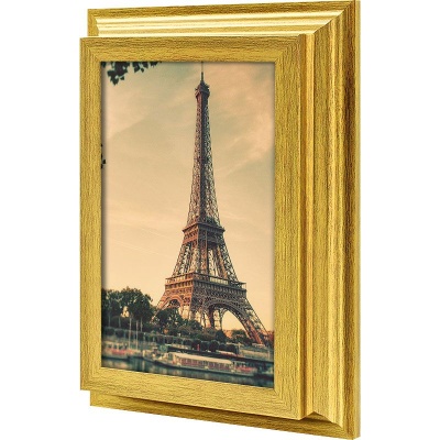  Ключница Романтичный Париж, Золото, 11x20 см фото в интернет-магазине