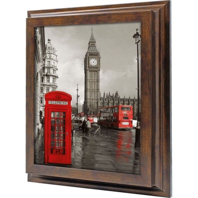  Ключница Красная телефонная будка. Лондон, Бронза, 20x25 см фото в интернет-магазине
