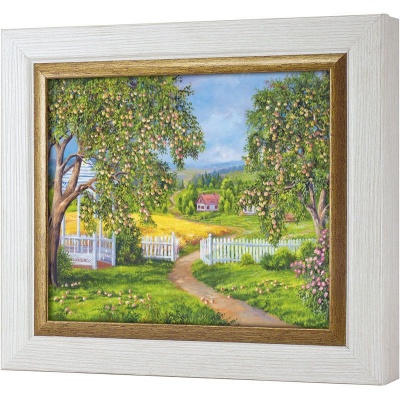  Ключница Яблочный сад, Жемчуг/Золото, 20x25 см фото в интернет-магазине