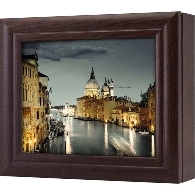  Ключница Вечерняя Венеция, Обсидиан, 13x18 см фото в интернет-магазине