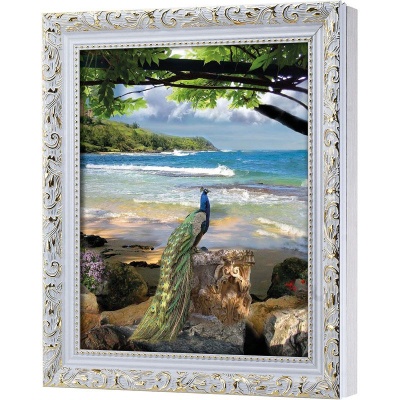  Ключница Павлин у моря, Алмаз, 20x25 см фото в интернет-магазине